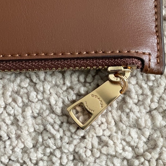 Coach Brown Leather Pouch - Picture 3 of 5
